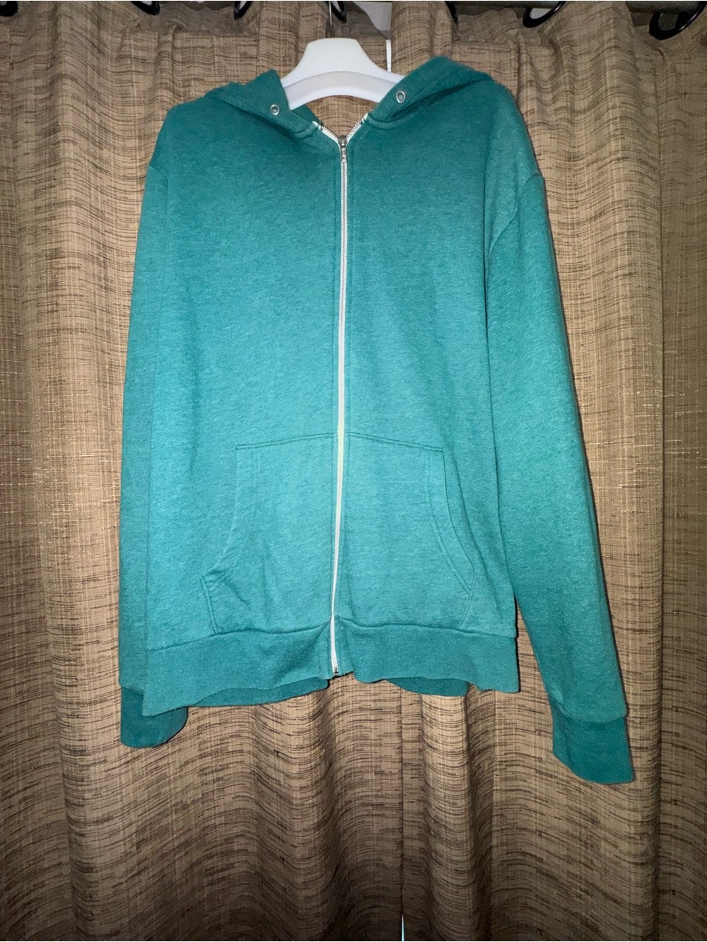 Old Navy Teal Zip-Up Hoodie Sweater